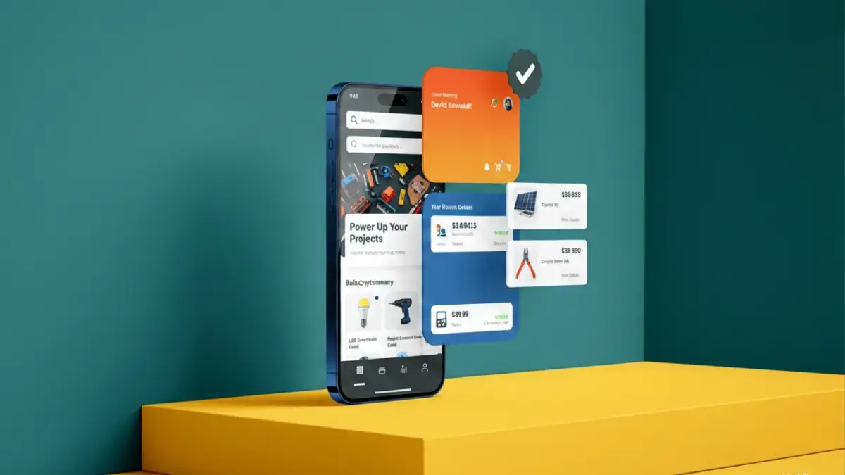 Example electrician homepage
